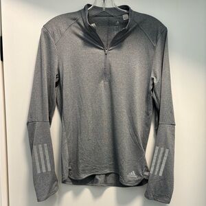 Adidas Heather Gray Climalite Pullover